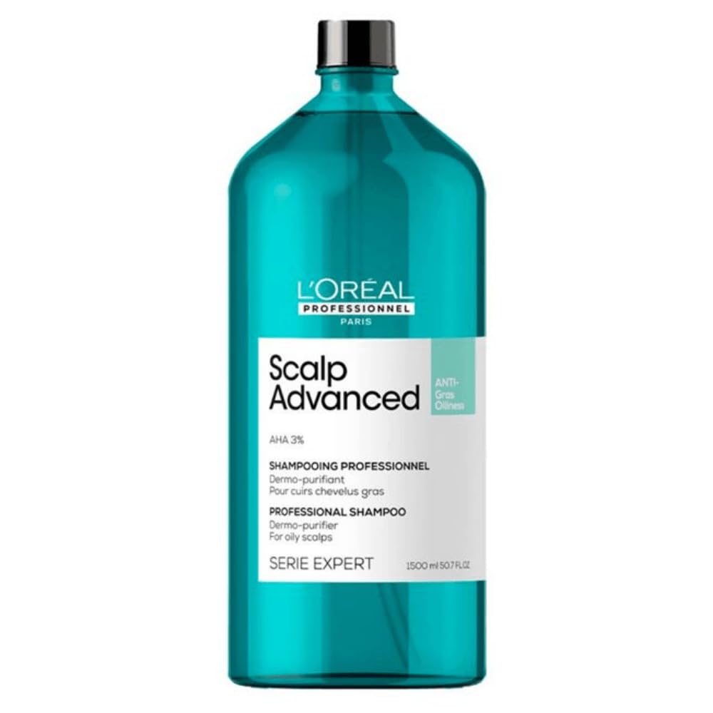 Loreal Serie Expert Scalp Advanced Anti Oiliness Dermo Purifier Shampoo 1500ml For Oily Scalp Care